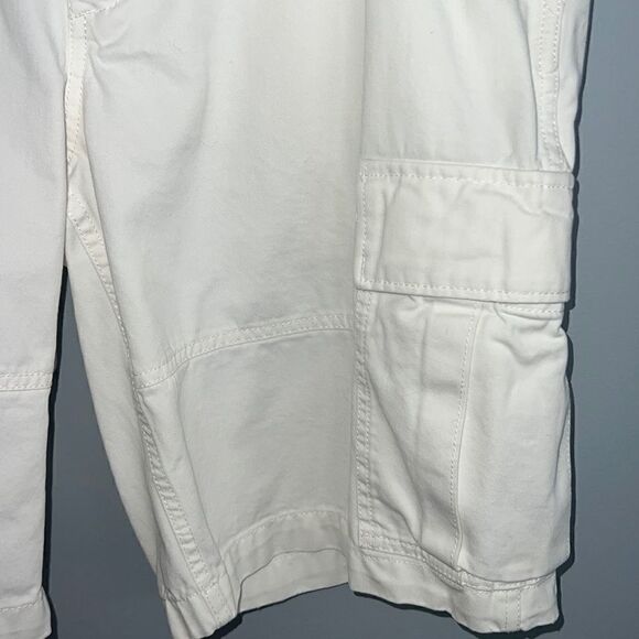 Ralph Lauren Vintage Denim & Supply Men’s 36 Cargo Shorts Thick White Cotton - Picture 4 of 11